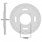 BRAKE DISC FOR YAMAHA 125-250 XMAX 2006>2013 Rear (EXT 240mm - INT 92mm - 4 Holes ) -P2R-