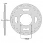 DISQUE DE FREIN ADAPTABLE YAMAHA 125-250 XMAX 2006>2013 AR (OEM: 1B9-F582W-01-00) (EXT 240mm - INT 92mm - 4 TROUS) -P2R- 3700948210246