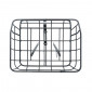 LUGGAGE RACK-FRONT- BASIL PORTLAND DECK - ON STAYS WITH BASIL BASKET ALUMINIUM (25 lt) ALUMINIUM MATT BLACK - ADJUSTABLE 28''/26" ( MAX LOAD 10KGS) (43x36x23cm)