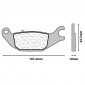 PLAQUETTE DE FREIN CL BRAKES POUR HONDA 125 XL V VARADERO 2001>2011, 125 CBR R 2004>2010 AR / YAMAHA 125 TRICITY 2014>2016 AV GAUCHE (1 JEU DE 2 PLAQUETTES) (3108 MSC) 0841754015137