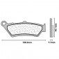 BRAKE PADS SET (2 pads) CL BRAKES FOR APRILIA 650 PEGASO 1995>2004 Front 1000 CAPONORD 2001>2008 Front / BMW F 650 GS / HONDA 650 DEAUVILLE 1998>2001 Front - (2396 A3+ TOURING SINTERED) 0841754003394