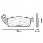 BRAKE PADS SET (2 pads) CL BRAKES FOR HONDA 600 CB F HORNET 1998> Front / KAWASAKI 750 Z 2007> Front / TRIUMPH 675 STREET TRIPLE 2007> Front - (2256 A3+ TOURING SINTERED) 0841754000768