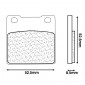 BRAKE PADS SET (2 pads) CL BRAKES FOR KAWASAKI ZX-12R NINJA 2000 Rear 1200 ZZR 2002> Rear / SUZUKI 600 GSF BANDIT 1995>2004 Rear - (2282 RX3 TOURING SINTERED) 0841754001161