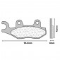 PLAQUETTE DE FREIN CL BRAKES POUR KAWASAKI 125-250 KLX AV, 125-250-500 KX AV / TRIUMPH 800-865 BONNEVILLE AR, 900-1200 TIGER (1 JEU DE 2 PLAQUETTES) (2288-A3+ TOURING METAL FRITTE) 0841754001413