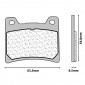 BRAKE PADS SET (2 pads) CL BRAKES FOR YAMAHA 850 TDM 1991>2001 Rear 900 XJ S DIVERSION 1995>2003 Rear 1100 BT BULLDOG 2002>2006 Rear - (2283 RX3 TOURING SINTERED) 0841754001215