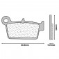 BRAKE PADS SET (2 pads) CL BRAKES FOR BETA 250-300-350-400-430-450 RR / SUZUKI 125 RME, 250 RMZ-RME / YAMAHA 125-250-450-YZ / SHERCO 250-300-450 SE - (1103 X59 CROSS SINTERED) 0841754013331