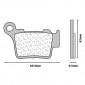 PLAQUETTE DE FREIN CL BRAKES POUR HUSQVARNA 125-250-300-450 TE, 510-570 SMR AR / KTM 125-250-300-400-535 EXC / HUSABERG 125-250 TE, 450-570 FE (1 JEU DE 2 PLAQUETTES) (1108 X59 CROSS METAL FRITTE) 0841754013362