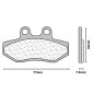 PLAQUETTE DE FREIN CL BRAKES POUR APRILIA 125 CLASSIC 1996>, PEGASO 1990>1991 AV, RED-ROSE 1990> AV, TUAREG 1990> AV / RIEJU 125 MRX 2002>2008 AV (1 JEU DE 2 PLAQUETTES) (1144 S4) 0841754009396