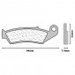 PLAQUETTE DE FREIN CL BRAKES POUR HONDA 125 CR 1987>1994 , CR 250 R 1987>1994, XLR 250 1988>1990, XR 250 R 1988>1989, CR 500 R 1987>1994, XR 600 R 1988>1992 AV (1 JEU DE 2 PLAQUETTES) (2302 MX10) 0841754013904