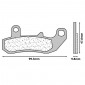 PLAQUETTE DE FREIN CL BRAKES POUR SUZUKI 600 DR 1989>, 650 DR 1991>1995, 750 DR 1989>1990, DR 800 SL 1990> RG 125 GAMMA 1992>1996 AR (1 JEU DE 2 PLAQUETTES) (2388 RX3 TOURING METAL FRITTE) 841754003240