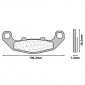 PLAQUETTE DE FREIN CL BRAKES POUR KAWASAKI 250-500 EX, 400 GPX, 400-500 GPZ, 550-750 ZEPHIR, 400 ZR AV, 400 ZX-4 AV/AR / SUZUKI 250 ZXR AV/AR, 1100 GSX AR (1 JEU DE 2 PLAQUETTES) (2389 A3+ TOURING METAL FRITTE) 0841754003264