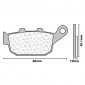 PLAQUETTE DE FREIN CL BRAKES POUR HONDA 125 PANTHEON 2003> AR, 250 FORESIGHT 2000> AR, HONDA 750 X-ADV 2017> AR (1 JEU DE 2 PLAQUETTES) (3076 MSC) 0841754009808