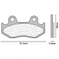 PLAQUETTE DE FREIN CL BRAKES POUR HONDA 125 DYLAN AV, 125 SPACY AV / SUZUKI 250 BURGMAN 1998>2003 AR, 400 BURGMAN 1999>2000 AR (1 JEU DE 2 PLAQUETTES) (3073 MSC) 0841754009792