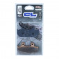 PLAQUETTE DE FREIN CL BRAKES POUR SUZUKI 250 BURGMAN 2007>2008 AR, 400 BURGMAN 2007> AR, 650 BURGMAN 2002> AR (1 JEU DE 2 PLAQUETTES) (3066 MSC) 0841754008085