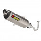 POT MAXISCOOTER AKRAPOVIC POUR HONDA 125 FORZA 2017>2020 (LIGNE COMPLETE RACING LINE) (S-H125R5-HRSS) (HOMOLOGUE CE) 3831113547574
