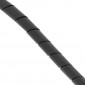 SPIRAL WRAP - FLEXIBLE FOR ELECTRIC WIRE Ø 9-65mm BLACK (25M) -SELECTION P2R- 3701213428434