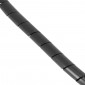 GAINE SPIRALE FLEXIBLE POUR FIL ELECTRIQUE DIAM 12-70mm NOIR (25M) -SELECTION P2R- 3701213428441