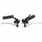 BRAKE HANDLE + THROTTLE HANDLE KIT FOR MOPED MBK 41, 51, 88 - CHROME LEVERS -SELECTION P2R- 3701213425549