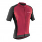 MAILLOT GIST HOMME MANCHES COURTES GRAVEL ZIP TOTAL ROUGE M -5361
