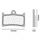 BRAKE PADS SET (2 pads) CL BRAKES FOR YAMAHA 500 TMAX 2008> Front 530 TMAX Front - (3091 MSC) 0841754012730