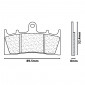 BRAKE PADS SET (2 pads) CL BRAKES FOR KAWASAKI 636 ZX-6 R 2002> Front 1200 ZRX S-R 2001>2008 Front / SUZUKI 1200 GSF BANDIT N-S 2001>2005 Front - (2255 XBK5 SPORT SINTERED) 0841754008672