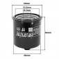 OIL FILTER FOR MOTORBIKE HIFLOFILTRO FOR INDIAN 1200 SCOUT ABS 2020>/QUAD POLARIS 550 SPORTSMAN 2011>2014 (65x77mm) (HF199) 824225110951