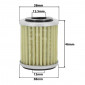 OIL FILTER FOR MOTORBIKE YAMAHA 250 TT R 2000>2006, 350 YFM FX 1996>2005, 400 WR F 1999>2001, 400 YFM FW 2003>2006 -HIFLOFILTRO HF142- 824225110180