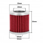 OIL FILTER FOR MAXISCOOTER HIFLOFILTRO FOR PIAGGIO 125 HEXAGON 1994>1999, LIBERTY 1997>1999, SKIPPER LX 1998>, SFERA 1995>1997/ APRILIA 125 HABANA/ ITALJET 125 TORPEDO (33x36mm) (HF181) 824225110371
