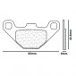 PLAQUETTE DE FREIN CL BRAKES POUR RIEJU 50 MRT 2008>2010 AV/AR / SHERCO 50 SU 2010> AV / SUZUKI 50 WOLF 1989> AV (1 JEU DE 2 PLAQUETTES) (3012 SC) 0841754006326