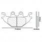BRAKE PADS SET (2 pads) CL BRAKES FOR YAMAHA 125 YZF-R125 2008> Rear 125 MT-125 2015> Rear - (1147 RX3 TOURING SINTERED) 0841754012747