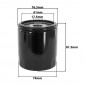 OIL FILTER FOR MOTORBIKE HIFLOFILTRO FOR HARLEY-DAVIDSON 883 SPORTSTER, 1200 SPORTSTER, 1584 SOFTAIL, 1690 ELECTRA GLIDE (76x92mm) (HF170) 0824225111200