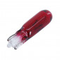 AMPOULE/LAMPE STANDARD 12V 1,2W CULOT W2x4,6d NORME W1,2W WEDGE ROUGE (COMPTEUR) (BOITE DE 10) -P2R-