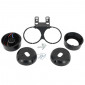SUPPORT COMPTEUR CYCLO ADAPTABLE NOIR AVEC CONTACTEUR (DIAM 60mm) -SELECTION P2R- 3701213428892