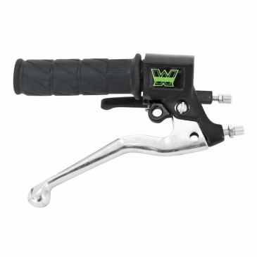 THROTTLE HANDLE FOR MOPED MBK 41, 51, 88 WITH CHROME LEVER+CHOKE LEVER -SELECTION P2R- 3701213425525