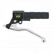 POIGNEE DE FREIN CYCLO ADAPTABLE MBK 41, 51, 88 AVEC LEVIER DE FREIN CHROME (GAUCHE) -SELECTION P2R- 3701213425532