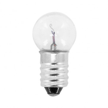 LIGHT BULB 12V 6W - Foot E10 - CLEAR (SCREW ON) (SOLD PER UNIT) -SELECTION P2R-