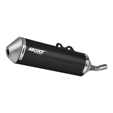 EXHAUST FOR MAXISCOOTER - TECNIGAS 4SCOOT TRE BLACK FOR KYMCO 50 AGILITY 4 Stroke (EEC APPROVED)