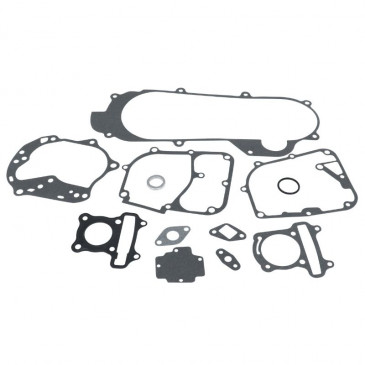 JOINT MOTEUR SCOOT ADAPTABLE SCOOT 50 CHINOIS 4T GY6, 139QMB 10+12 POUCES/PEUGEOT 50 KISBEE 4T, V-CLIC/SYM 50 ORBIT 4T/NORAUTO 50 RAZZO 4T/BAOTIAN 50 BT49QT 4T (POCHETTE 11 JOINTS) -P2R- 3700948224069