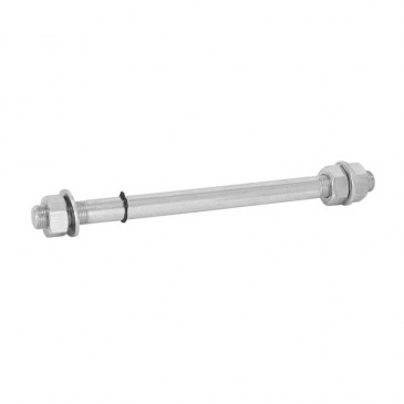 WHEEL AXLE FOR MOPED Ø 12x100x185mm FOR PEUGEOT 103 ( COMPLETE - REAR) -SELECTION P2R- 3701213428786