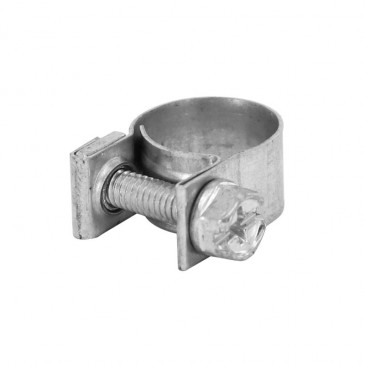 COLLIER DE SERRAGE ACIER A VIS POUR DURITE CARBURATEUR CYCLO DIAM 10-12 mm LARG 9mm -SELECTION P2R- 3701213427970
