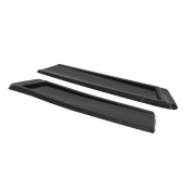 DECORATIVE SIDE BOARD (FOR TANK) FOR MOPED PEUGEOT 103 - RUBBER BLACK (PAIR) -SELECTION P2R-