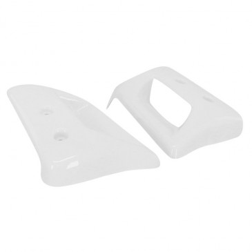 ECOPE DE REFROIDISSEMENT/RADIATEUR CYCLO ADAPTABLE POUR PEUGEOT 103 SPX, RCX BLANC (VENDU PAR PAIRE) -SELECTION P2R- 3701213431854