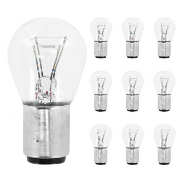 LIGHT BULB 12V 21/5W STANDART P21/5W FOOT BAY15D CLEAR (TAIL+BRAKE LIGHT) (SOLD PER 10) -OSRAM- 4050300838069
