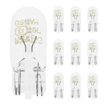 LIGHT BULB 12V 5W STANDART W5W FOOT W2,1x9,5D WEDGE CLEAR (PARKING LIGHT) (SOLD PER 10) -OSRAM- 4050300524801