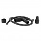 SPARK PLUG CAP 90°+SPARK PLUG WIRE Ø7mm Lg 50cm - BLACK - P2R 3701213419272