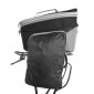 SINGLE BAG FOR BICYCLE-REAR- RACKTIME THALIS PLUS BLACK - ON REAR CARRIER (Lg 37cm x Wd 22cm x h 19cm) - COMPATIBLE RACKTIME SNAP-IT (WITH SIDE BAGS) 4048174832139