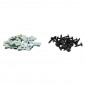 AGRAFE DE CARROSSERIE/CARENAGE/CAPOTAGE DIAM 4mm AVEC VIS (SACHET DE 25 PIECES) -SELECTION P2R- 3701213430918