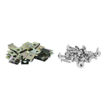 AGRAFE DE CARROSSERIE/CARENAGE/CAPOTAGE DIAM 5 mm AVEC VIS (SACHET DE 25 PIECES) -SELECTION P2R- 3701213430925