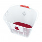 PANIER AVANT ACIER NID ABEILLE HAPO.G BLANC ( cm) -VENDU AVEC FIXATION DMTS VAE / E-BIKE (LARGEUR INTERIEURE FIXATION POUR VAE / 8cm) 3104889922440