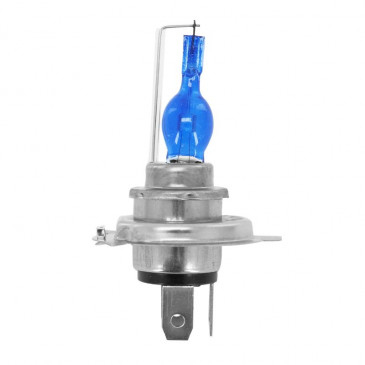 LIGHT BULB 12V 60/55W STANDART H4 FOOT P43T SUPER BLUE (HEADLIGHT) (SOLD PER UNIT) -SELECTION P2R- **